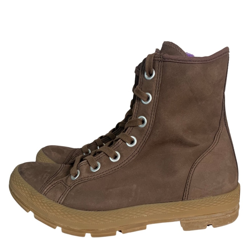 Converse All Star Outsider Brown Leather High Top Sneakers Shoes Size 10